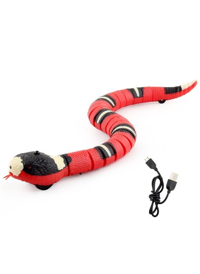 Remote Controlled Toy Reptiles 45 Styles Simulation Prank Animals Interactive Handheld Controller Plastic Material For All Ages-Color:9909s Induction Snake Opp Bag 150g-Specifications:Support Tagging  - Image 1