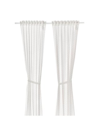 Curtains with tie-backs, 1 pair, dotted/white, 120x300 cm - pzsku/ZDC388578C9ACCFE6B5F4Z/45/_/1740222252/717ed3a0-eabe-44b8-8684-6b657a526d84