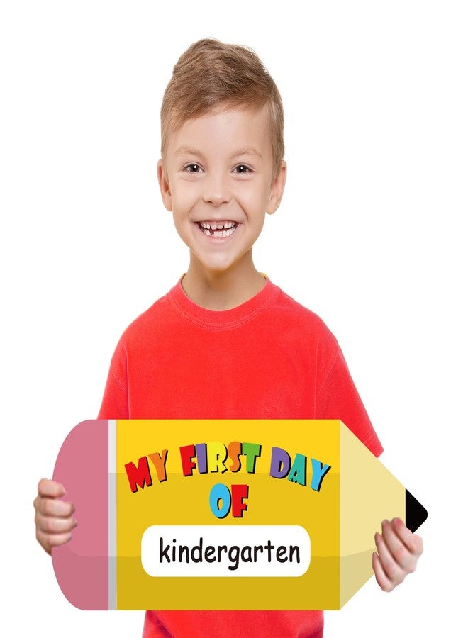 Wiooffen First & Last Day of School Board Sign Double-Sided Back to School Pencil Chalkboard for Kindergarten Preschool Kids 14”x11 Reusable 1st Day of Sign Photo Props School Supplies for Boys Girls - Image 5