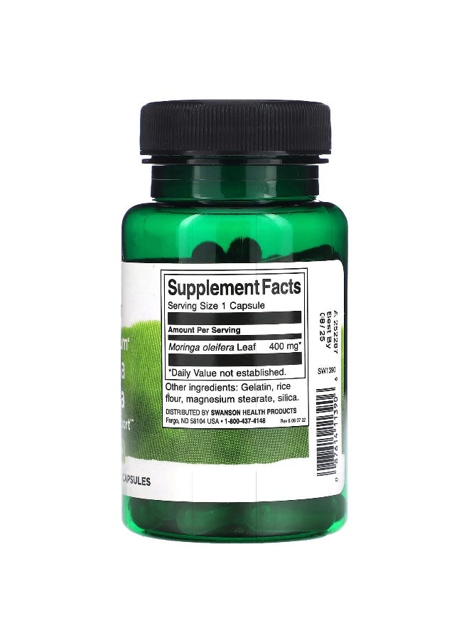 Swanson, Full Spectrum Moringa Oleifera, 400 mg, 60 Capsules
