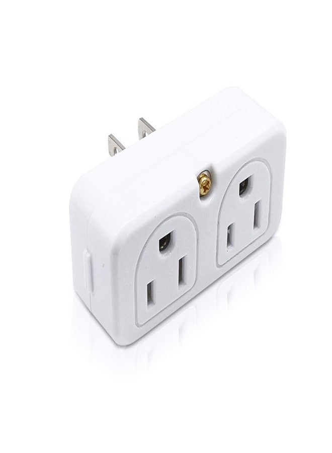 Sycon Adapter Outlet Extender, 2-Prong Mini Wall Plug, Multi Outlet Splitter With 4 Outlets - Image 1