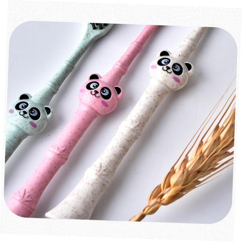 3Pcs Panda Design Kids Toothbrush Soft Bristles Biodegradable Random Color - Image 5