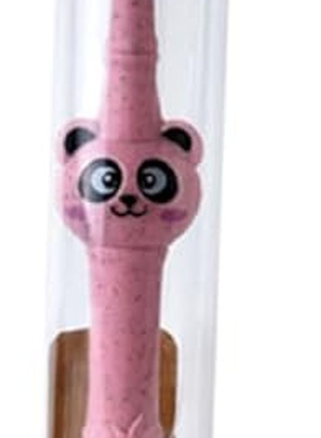 3Pcs Panda Design Kids Toothbrush Soft Bristles Biodegradable Random Color - Image 4