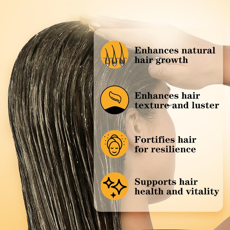 Mysense Batana Oil Hair Mask for Hair Growth and Deep Conditioning, Organic Hair Care with 12% Batana, 4.2oz - Image 4