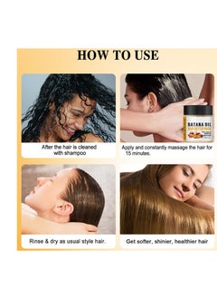 Mysense Mysense Batana Oil Hair Mask for Hair Growth and Deep Conditioning, Organic Hair Care with 12% Batana, 4.2oz  - Image 3