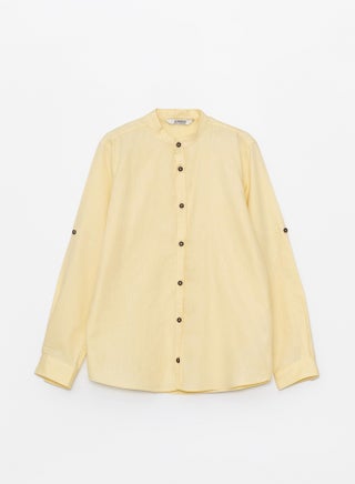 Grandad Collar Basic Long Sleeve Boy Shirt - pzsku/ZDC38A07C3BA75F5BB408Z/45/_/1739803770/e48148fa-b6b2-490c-b74d-a6847d8bde06