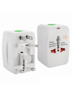 Plynox Universal Travel Adapter Multi Plug, All in One Electric Plug Power Socket Adapter Worldwide International Travel Wall Charger Converter EU UK US AU, Multi plug  - Image 1