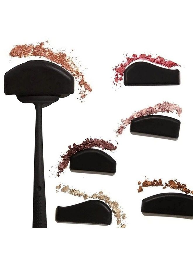 maycreate 6 In 1 Eyeshadow Crease Line Kit Silicone Eyeshadow Palette Tamp Eyeshadow & Eyeliner Applicator Lazy Eyeshadows Fixer Quick Eye Makeup Tool For Beginners - Image 5