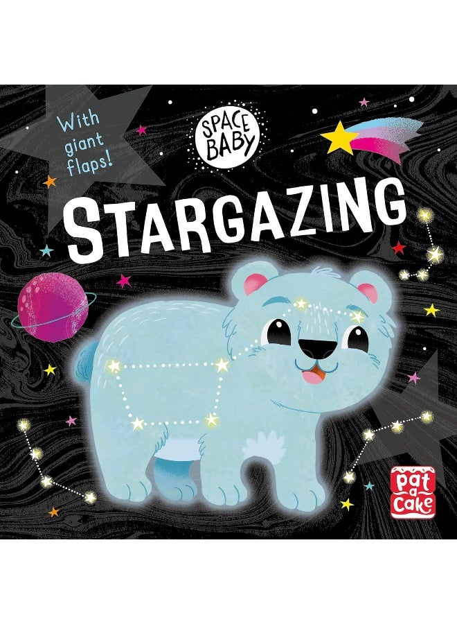 Space Baby: Stargazing: A board book with giant touch-and-feel flaps!  - Image 2
