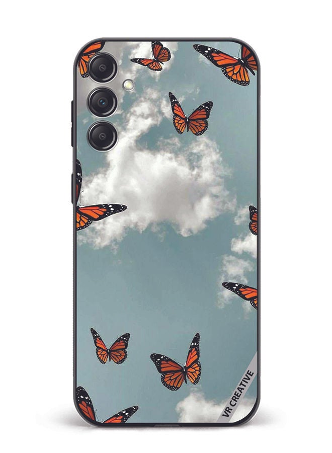 VR CREATIVE Protective Case Cover For Samsung Galaxy A14 5G/A14 Butterfly Design Multicolour - Image 1