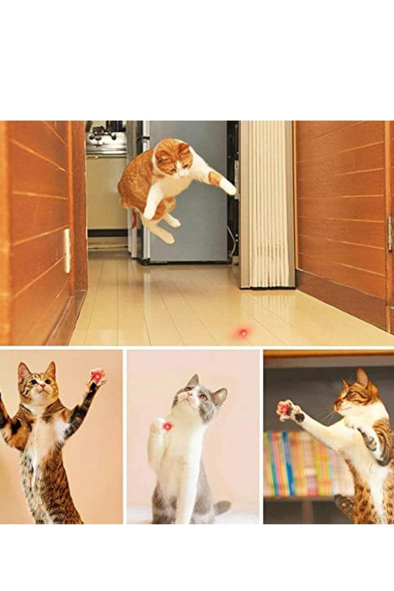 Gasin Long Range Tactical Red Dot Light Presentation Pointer for Indoor Teaching/Office Meeting Outdoor Interactive Cat Laser Toy, Star Cap Adjustable Focus for Night Hiking - Image 4