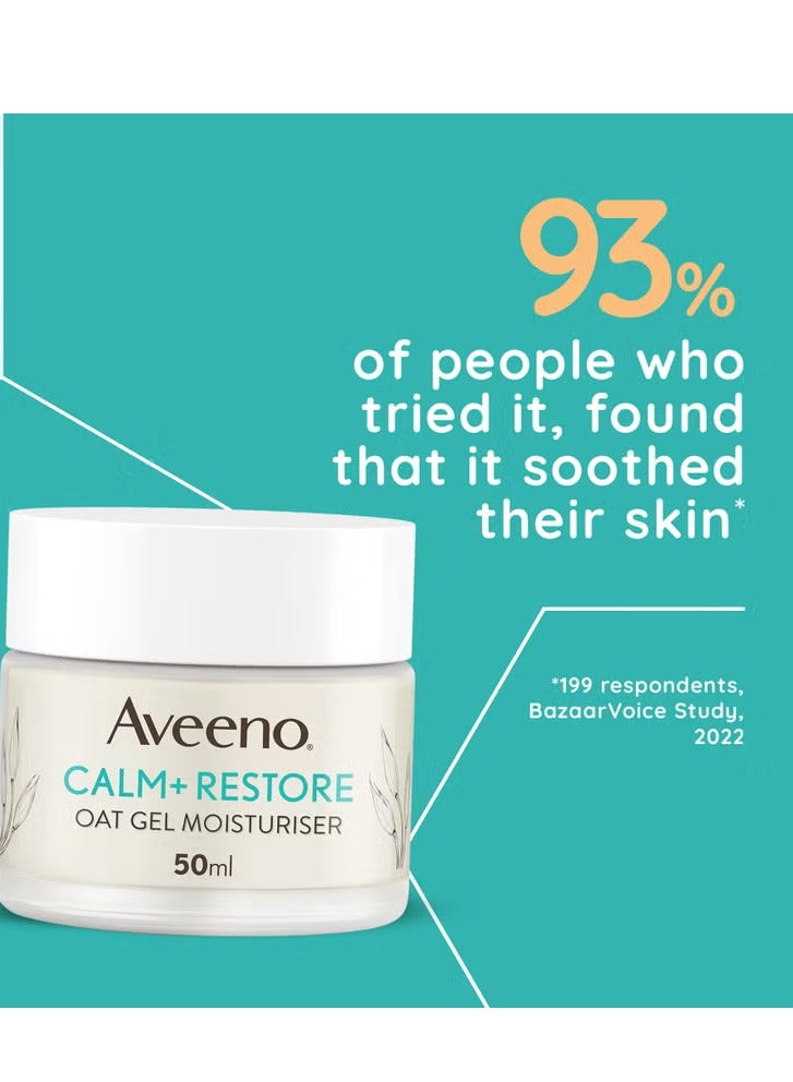 Aveeno Face Calm and Restore Oat Gel Moisturiser 50ml - Image 4