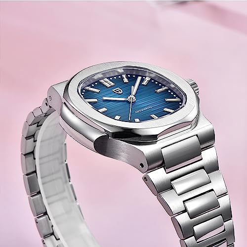 RollsTimi Pagani Design Men's Watch PD-1728 Sky Blue 40MM Men's Watch Stainless Steel Case Synthetic Sapphire Crystal ST16 Chronograph Automatic Mechanical Watch - Image 2
