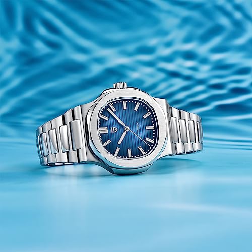 RollsTimi Pagani Design Men's Watch PD-1728 Sky Blue 40MM Men's Watch Stainless Steel Case Synthetic Sapphire Crystal ST16 Chronograph Automatic Mechanical Watch - Image 3