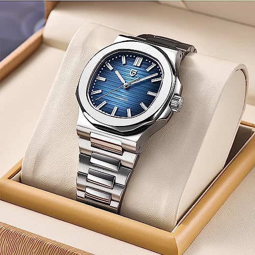 RollsTimi Pagani Design Men's Watch PD-1728 Sky Blue 40MM Men's Watch Stainless Steel Case Synthetic Sapphire Crystal ST16 Chronograph Automatic Mechanical Watch - Image 4