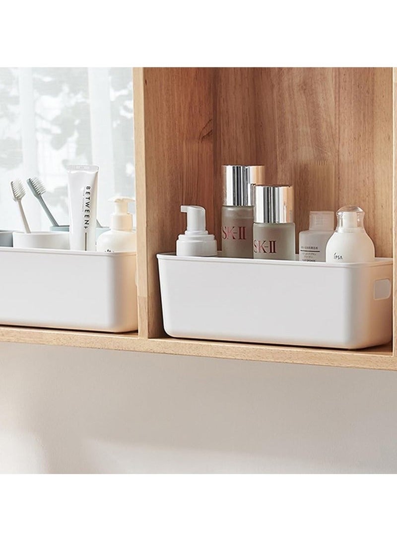 ARUWA 10PCS Plastic Storage Bins Multiuse Desk Cabinet Organizer with Built in Handle - Image 3