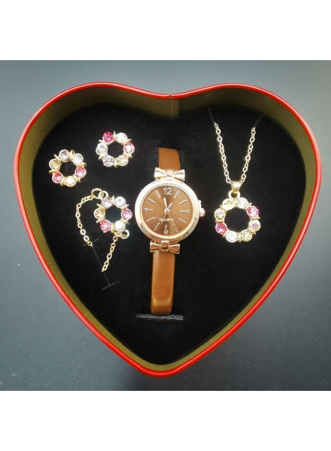 Mark Fairwhale New Small Fresh Retro Decorative Watch Set 