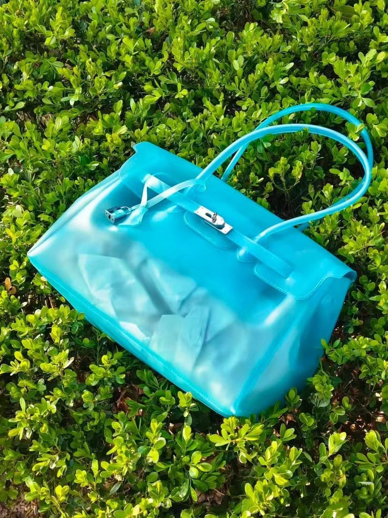 2026 Jelly Bucket Bag Summer Commuter Large Capacity Women's Handbag - Image 5
