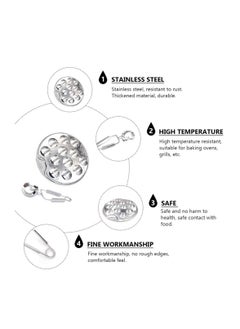 KASTWAVE French Escargot Dish 1 Set Baked Snails Barbecue Snail Plate with Clips and Forks Escargot Baking Escargot Clips Escargot Fork Stainless Steel Baking Pans 12 Holes Snail Plate Tool Kit  - Image 4