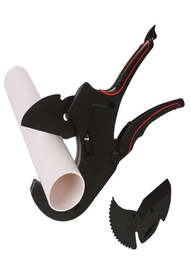 ديبيل قاطع أنابيب DUEBEL، قاطع PVC، قاطع أنابيب خرطوم بسقاطة، أداة قطع أنابيب CPVC لقطع أنابيب PE وPEX وOD وPPR حتى 2.95 بوصة من البولي فينيل، قاطع أنابيب بلاستيكية (أسود) - Image 1