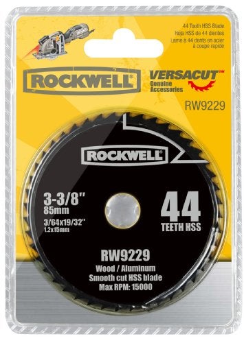 Rockwell RW9229 VersaCut 3-3/8-inch 44T HSS Circular Saw Blade - Image 2