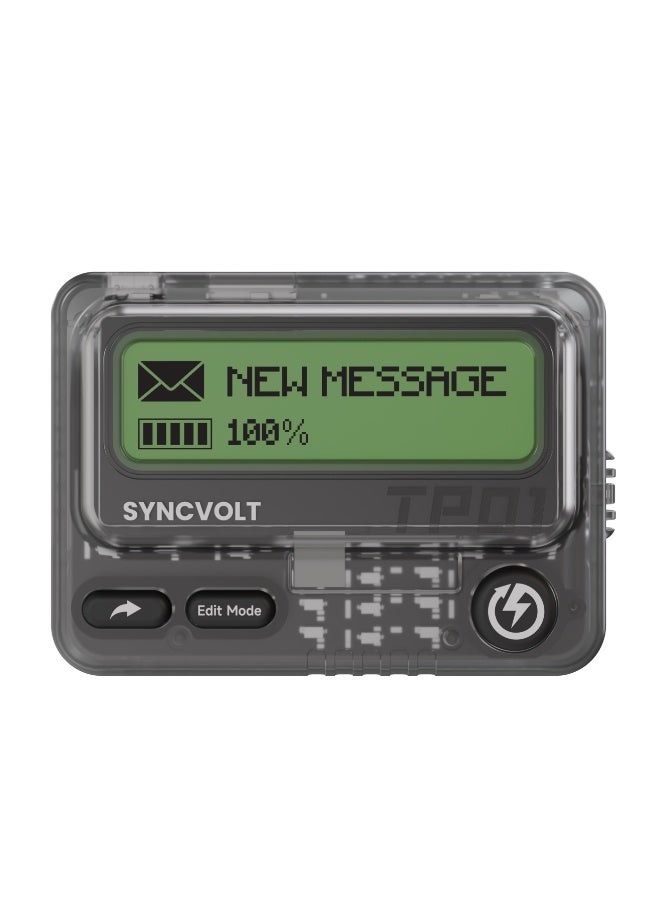 LEVELO SyncVolt 10000mAh Chatting Power Bank with 30W Power Delivery / SMS Communication up to 30m / Dot Matrix Display / Built-in Beeper Sound / Simultaneous Charging - Translucent - Image 1