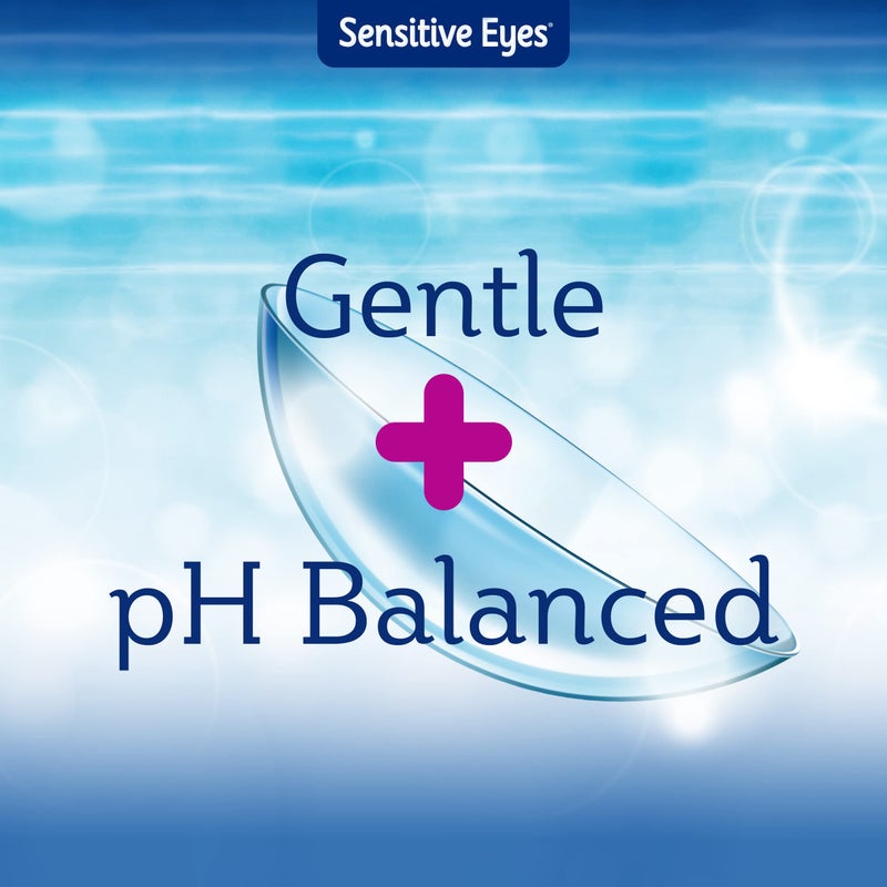 Bausch + Lomb محلول ملحي للعيون الحساسة من باوش ولومب، للعدسات اللاصقة الناعمة والغازية القابلة للاختراق، محلول ملحي مع البوتاسيوم، 2 × 12 أونصة سائلة (710 مل) - Image 2