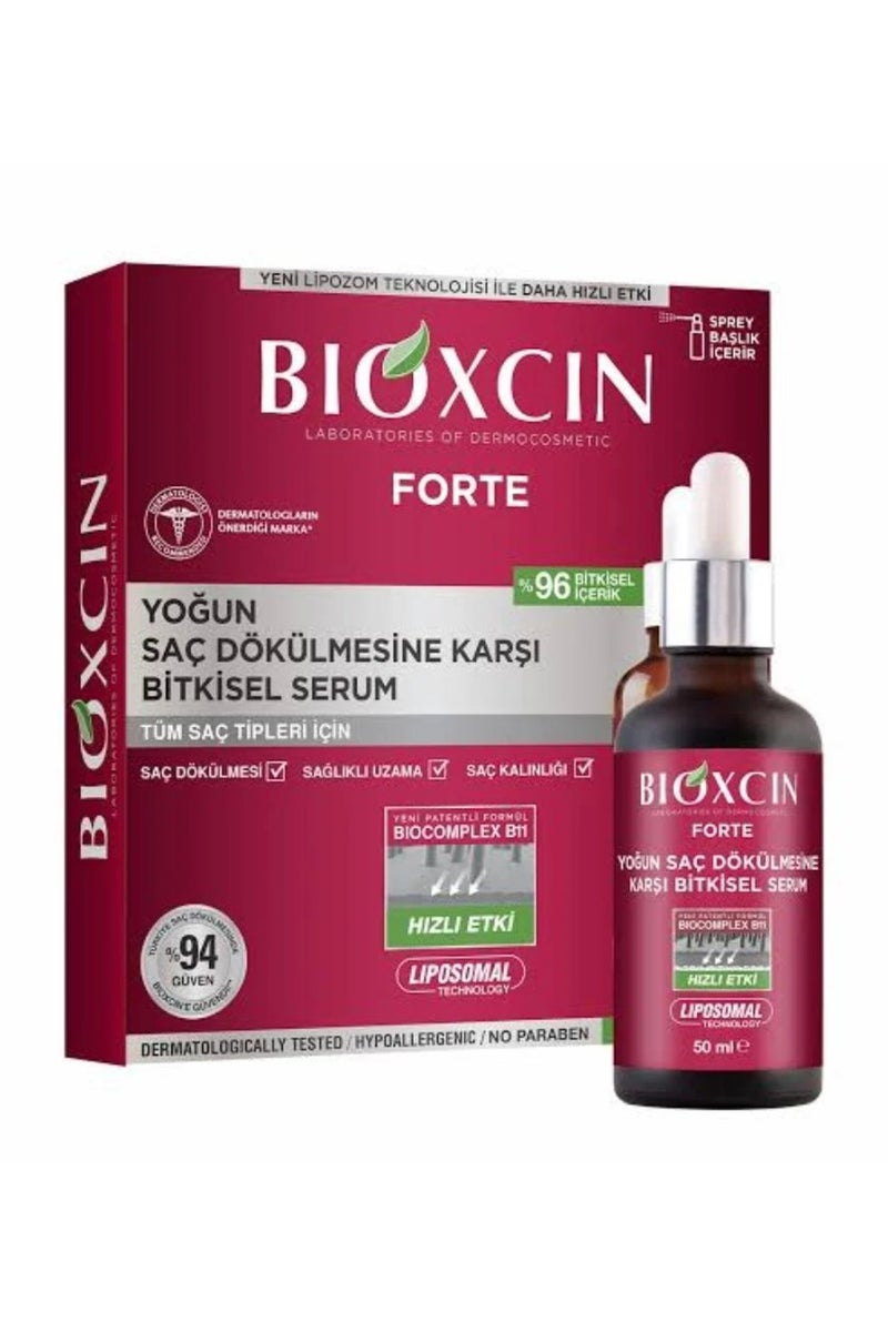 بيوكسين سيروم بيوكسين للشعر بخلاصة الأعشاب الطبيعية لعلاج تساقط الشعر الشديد، 3 علب * 50 مل
