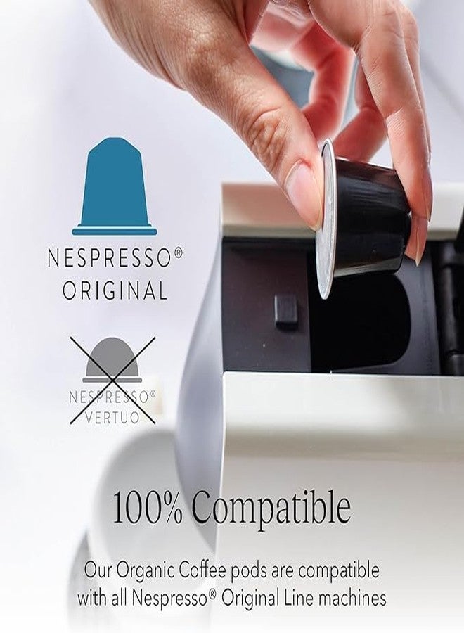 Cru Kafe Colombian USDA Organic Espresso Coffee Capsules (50 Pods) Fairtrade Coffee Pods Compatible with Nespresso Original Line and Pixie Machines - Image 5