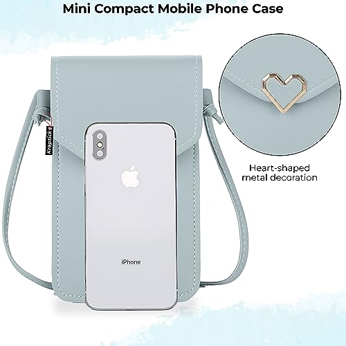 Kraptick Phone Sling Bag for Women - Phone Holder Sling Bag, Phone Crossbody Case, Hands-Free Phone Bag, Phone Pouch (Blue) - Image 3