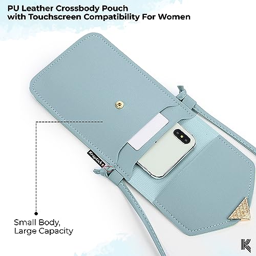 Kraptick Phone Sling Bag for Women - Phone Holder Sling Bag, Phone Crossbody Case, Hands-Free Phone Bag, Phone Pouch (Blue) - Image 2