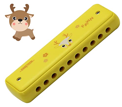 Crafteem Colored Harmonica for Kids and Beginners EasytoLearn Key of C Instrument Portable and Lightweight - Image 1