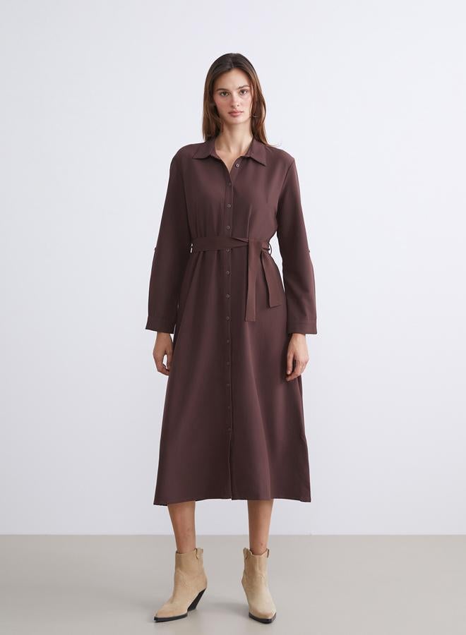 LC WAIKIKI Belted Shirt Dress - Image 1