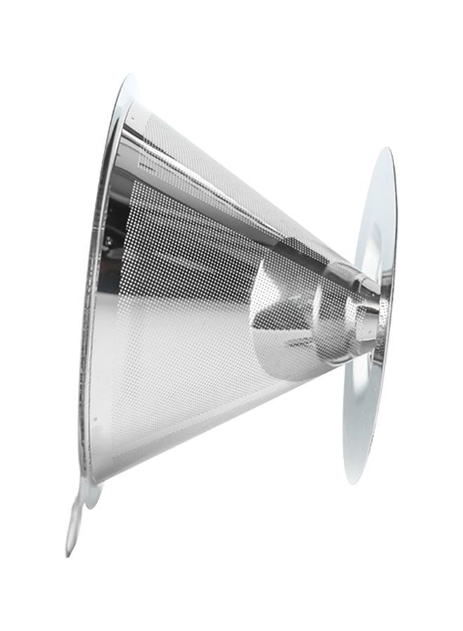 NIBEMINENT Stainless Steel Coffee Dripper With Cup Stand Silver 18x12x10millimeter - Image 2