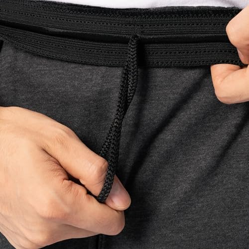 Fruit of the Loom mens Eversoft Cotton With Pockets (S-4xl) Casual Shorts, 2 Pack - Black Heather, X-Large US - Image 2