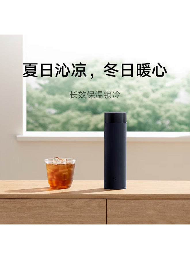 Mijia Twist-cap Cup, Insulated Mug, 316 Stainless Steel Vacuum Water Bottle, Portable Large-capacity Coffee Cup, 500ml Misty Blue - Image 3