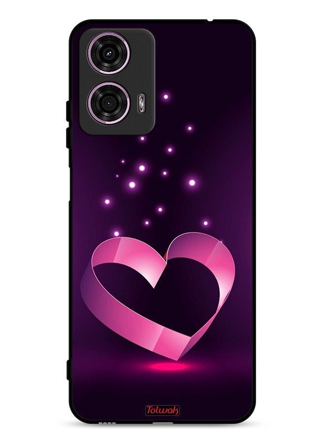 Tolwak Motorola Moto G24 4G Protective Case Cover Heart Art - Image 1