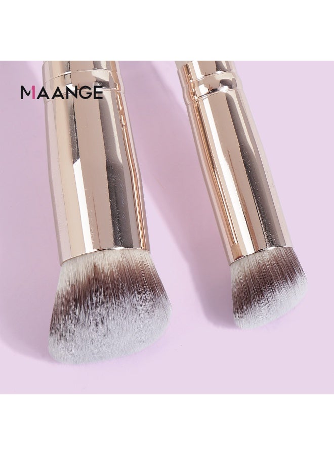 MAANGE Makeup Brushes 2 Pcs Makeup Brush Set for Foundation Concealer Brush, Premium Quality Make up Brushes,Grey - Image 4