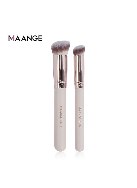 Makeup Brushes 2 Pcs Makeup Brush Set for Foundation Concealer Brush, Premium Quality Make up Brushes,Grey
