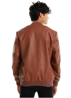 WHITE RABBIT Quilted brwon leather jacket  - Image 4