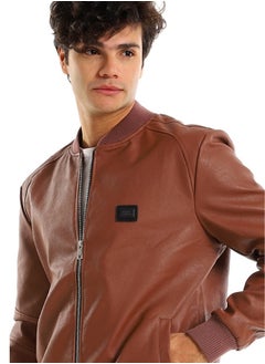WHITE RABBIT Quilted brwon leather jacket  - Image 3