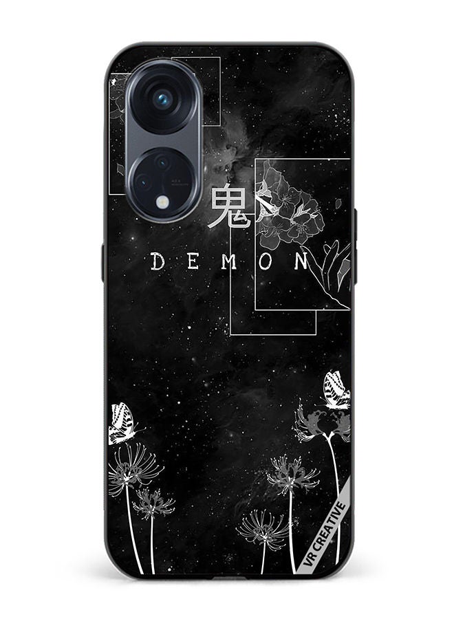 VR CREATIVE Protective Case Cover For Oppo Reno8 T 5G Demon Design Multicolour - Image 1