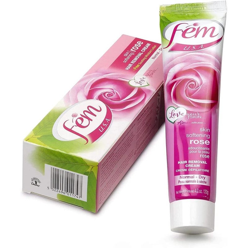 Fem Skin Softening Rose Hair Removal Cream- 120gms