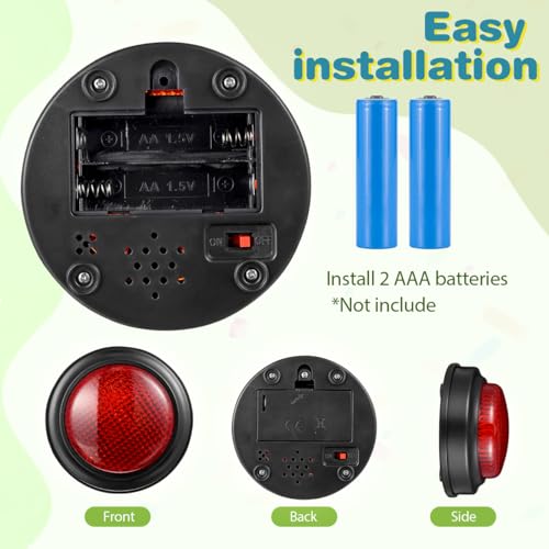 DEARMAMY Game Buzzer, Answer Buzzers for Game Show with Light Alarm Sound Show Button Box Party Contest Trivia Quiz for Kids Red - Image 4
