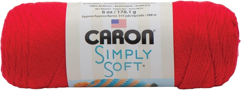 Caron Simply Soft Yarn Solids - 3-Pack Red (H97003-9729) - Image 3