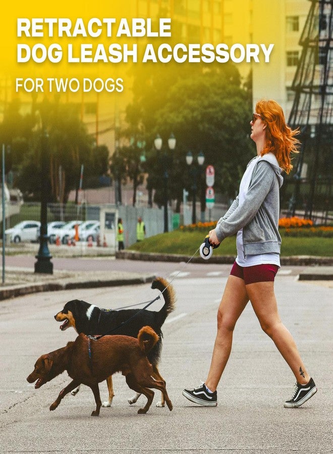 Fida Dual Dog Walking Accessories for Retractable Leash - Patented Roller Design, No Tangle Reflective Leash, Adjustable for Small & Medium Dogs (Up to 65lbs) - Image 2