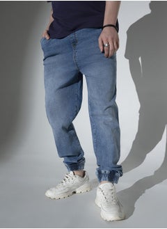 Hubberholme Mid Blue Jeans For Men  - Image 4