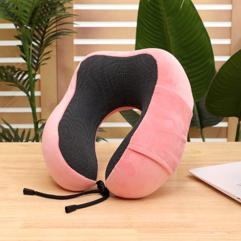 Memory Foam U-Shaped Pillow, Magnetic Fabric Pillow, Slow Rebound Multi-Purpose Neck Pillow, Airplane Travel Neck Pillow, Cervical Spine Protection - Image 1