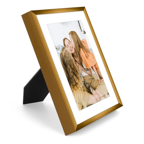 Frametory, 5x7 Black Aluminum Picture Frame - Set of 2 - Ideal for Displaying 4x6 Photos with Mat or 5x7 Without Mat - Real Glass Front - Simple Gallery Wall Frames for Art Prints and Posters - Image 4