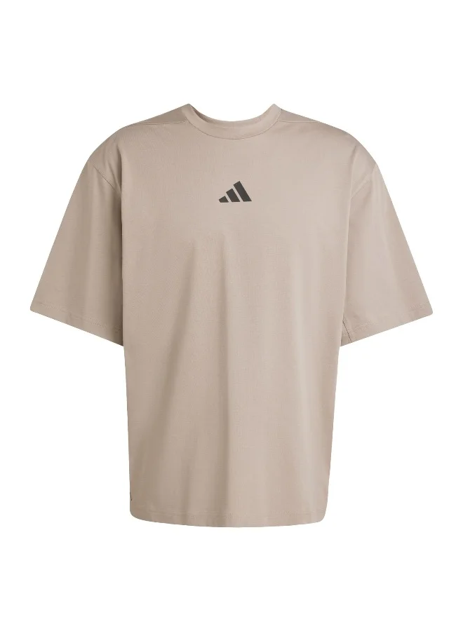 adidas Adidas Oversize Tee Brown T-Shirt (Short Sleeve) T-Shirts For Men
